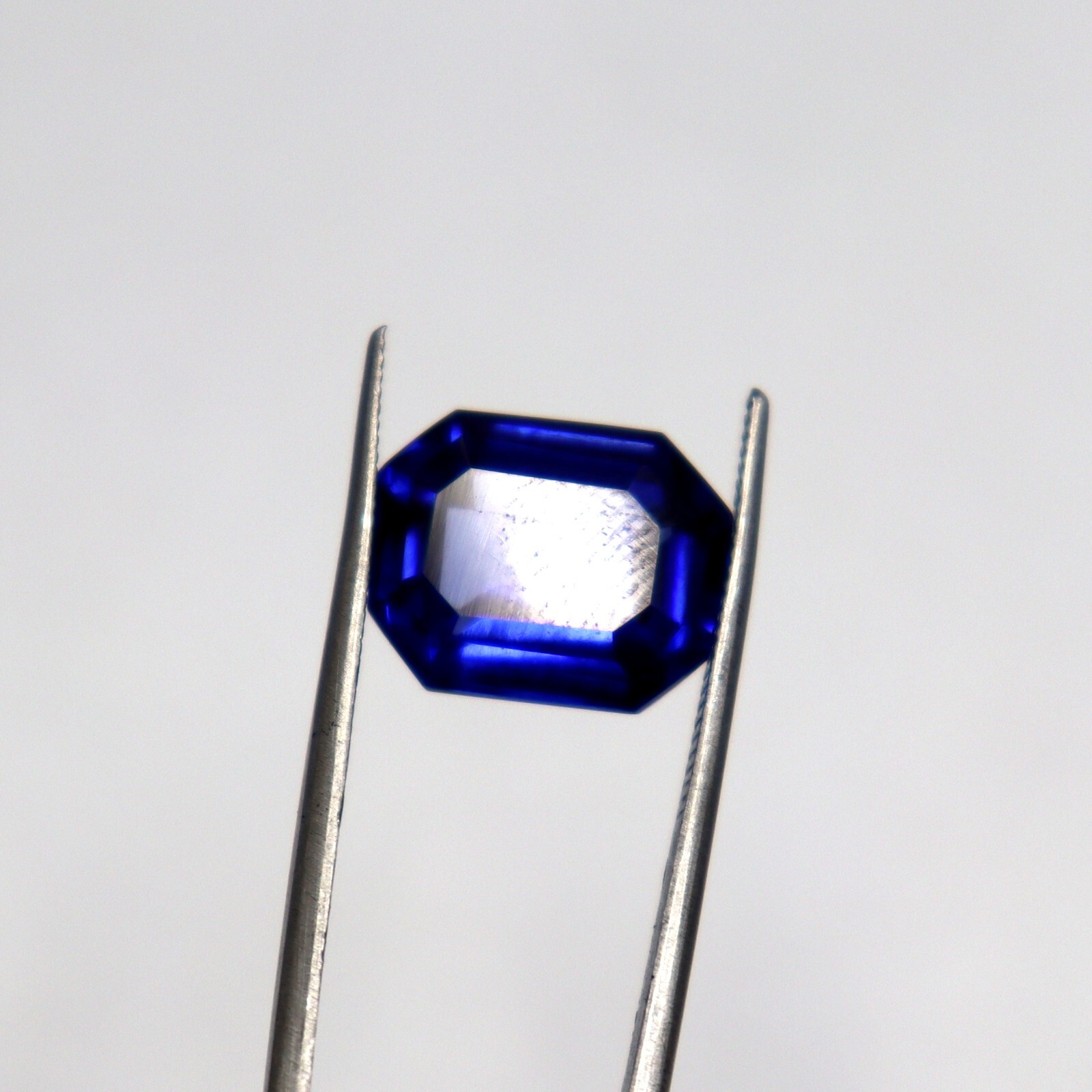 Natural Blue Sapphire Certified Gemstone Loose Emerald Shape 10.80 Ct