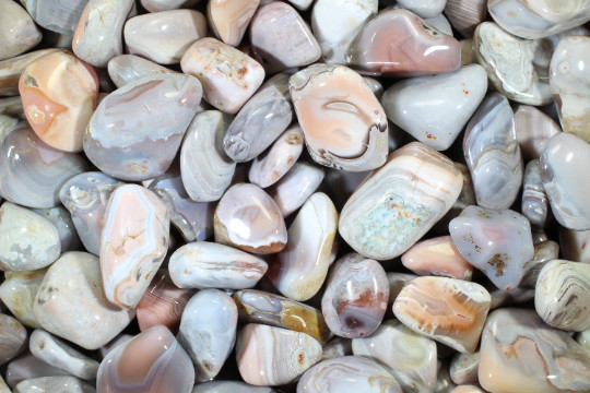 Pink Botswana Tumbled Gemstones (Small) – Bulk Wholesale Options – 1 LB
