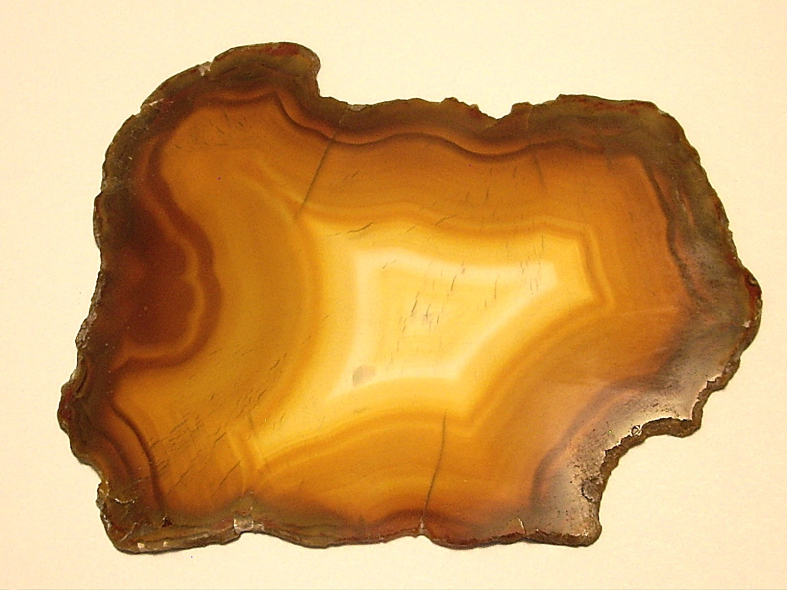 Rare Polished “Iris Agate” Slice with Backlight Color Bands from Indonesia 13.3g