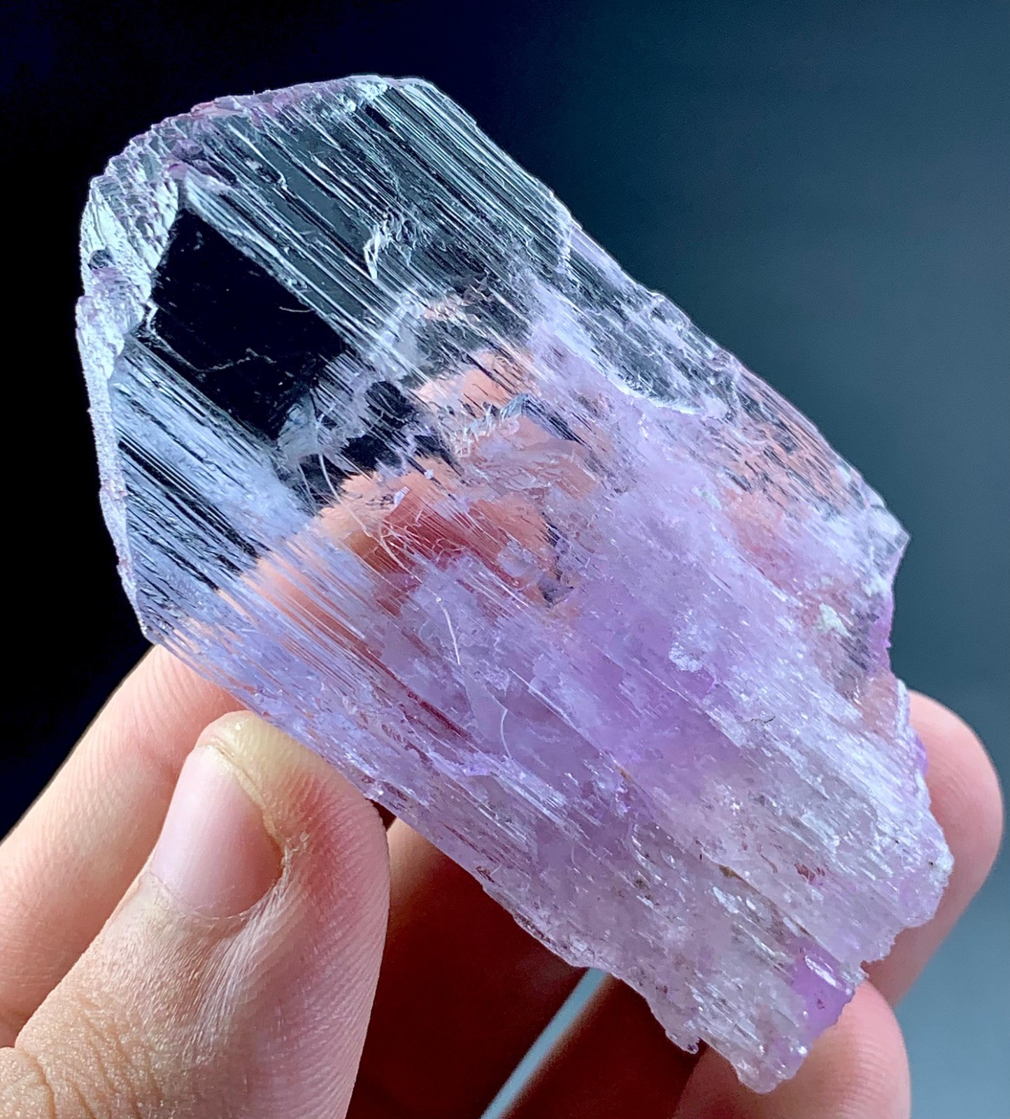 226 Carat Natural Pink Kunzite Crystal From Afghanistan