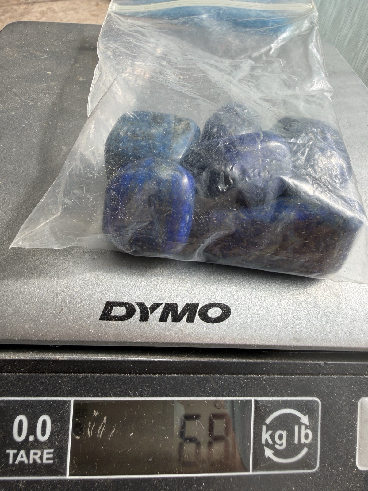 Natural Lapis Lazuli Tumbled Stones Lot 6 Pcs Polished Crystals Pyrite 192g