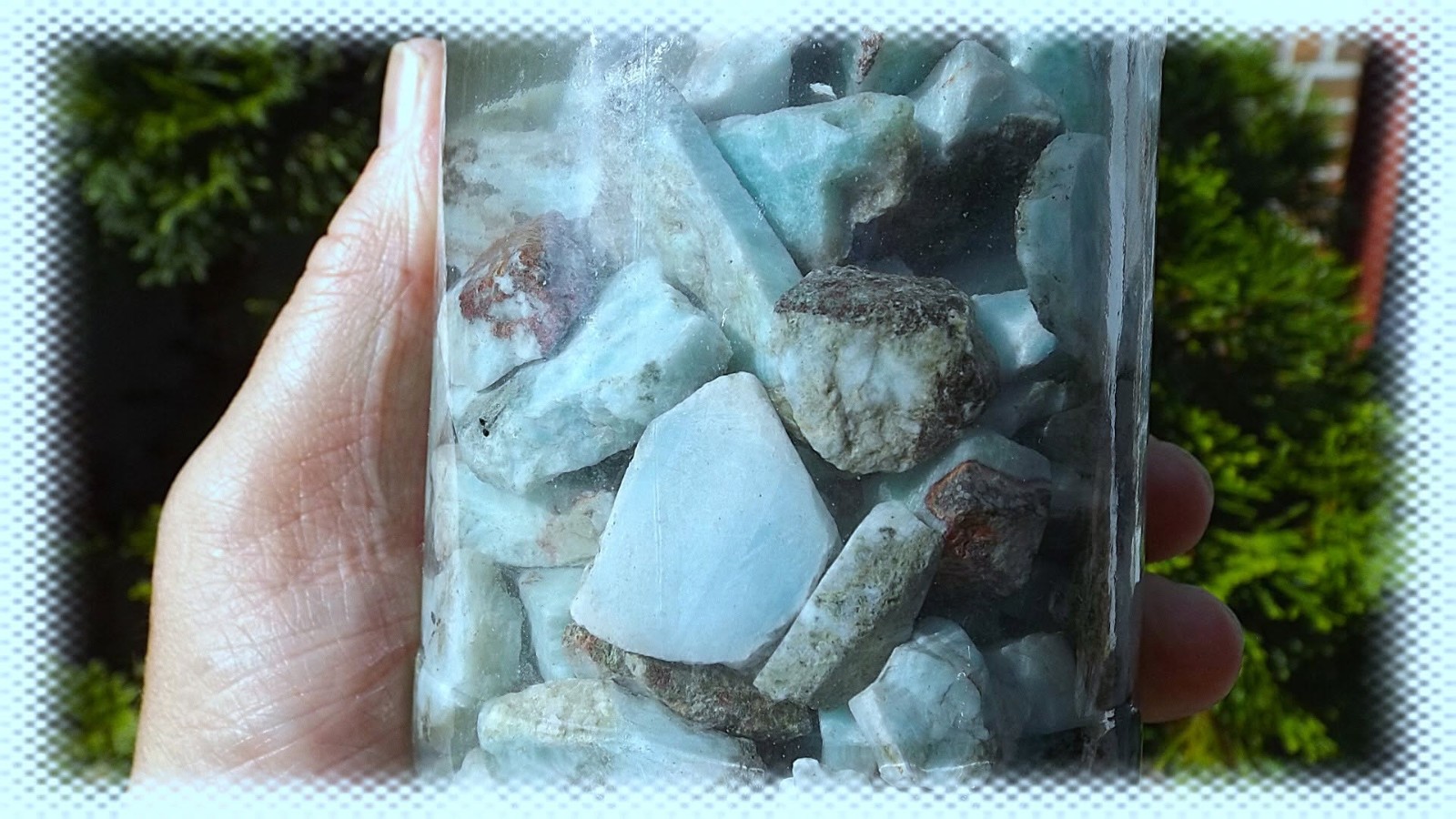 1 lb Pieces Natural Larimar Rough End Cuts Dominican Authentic