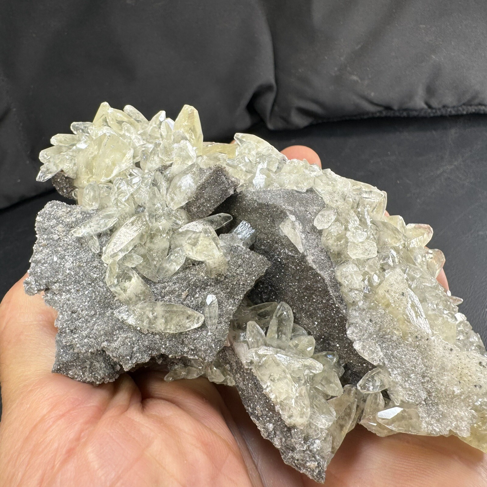 Calcite Crystals with Chalcopyrite Dolomite on Matrix / Missouri