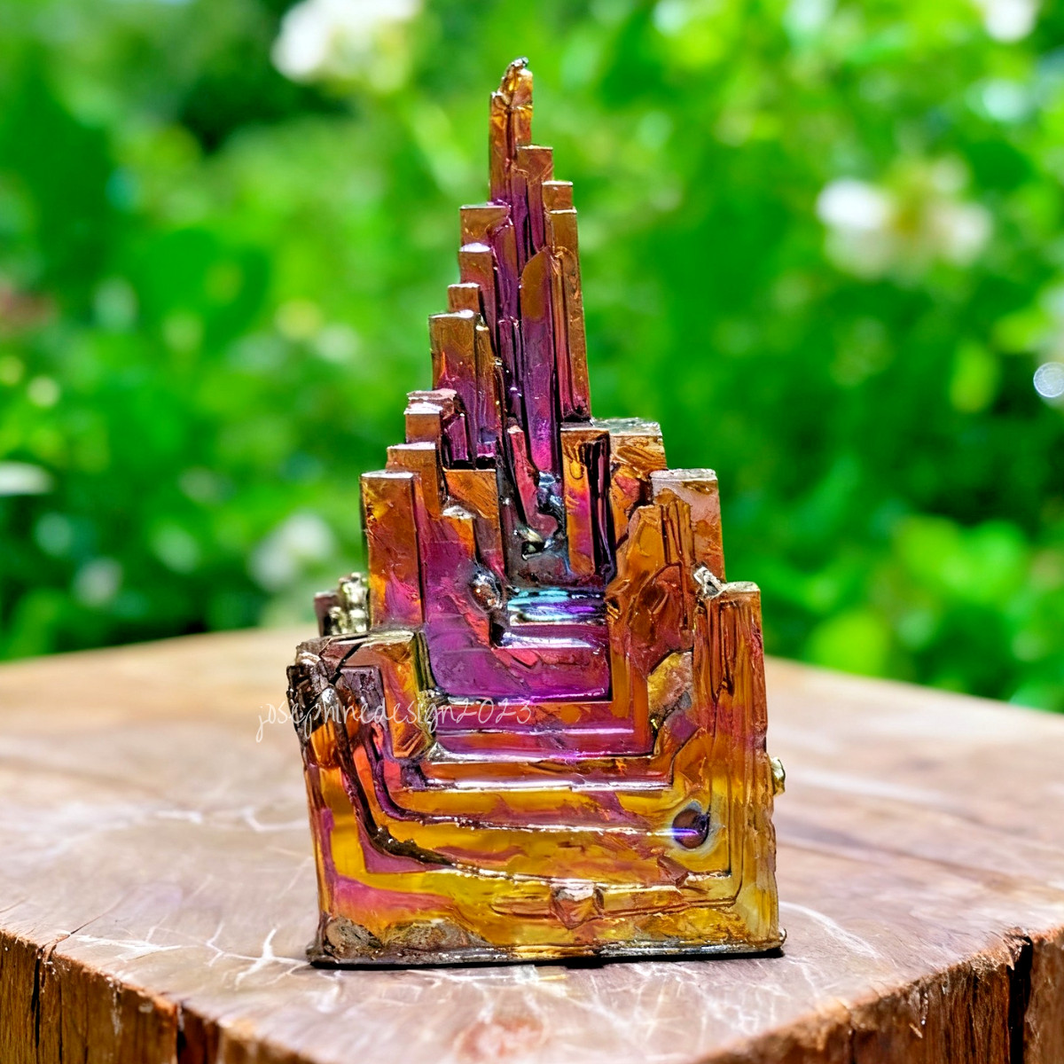 Rare Raw Aura Rainbow Titanium Bismuth Quartz Mineral Specimens Home Decor Gift