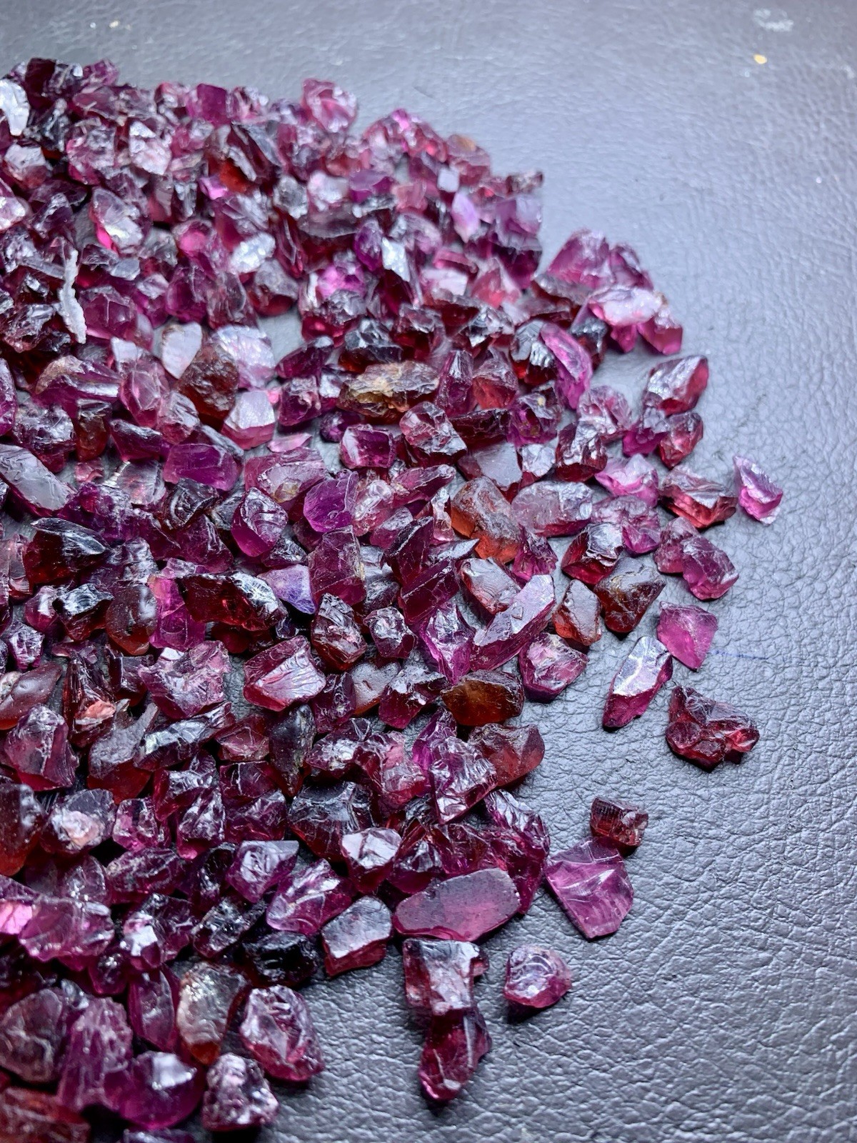 Rhodolite Garnet Facet Rough 220 Grams For Cutting Raw Garnet, Pink Garnet Rough