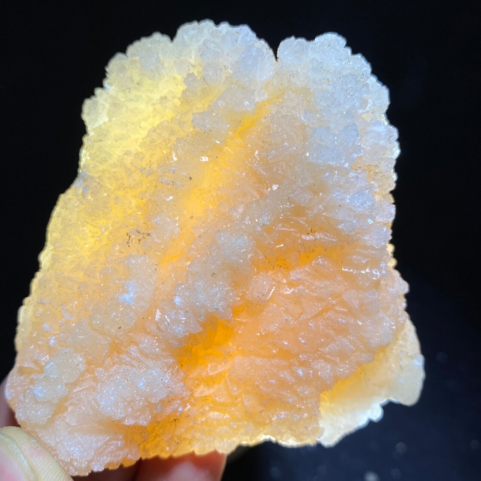 200g Beautiful Natural Yellow Triangle Calcite Crystal Cluster Mineral Specimen