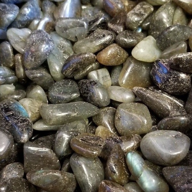 50g Tumbled Labradorite Gemstone Crystals 10-30 Stones Gem Rock Specimens