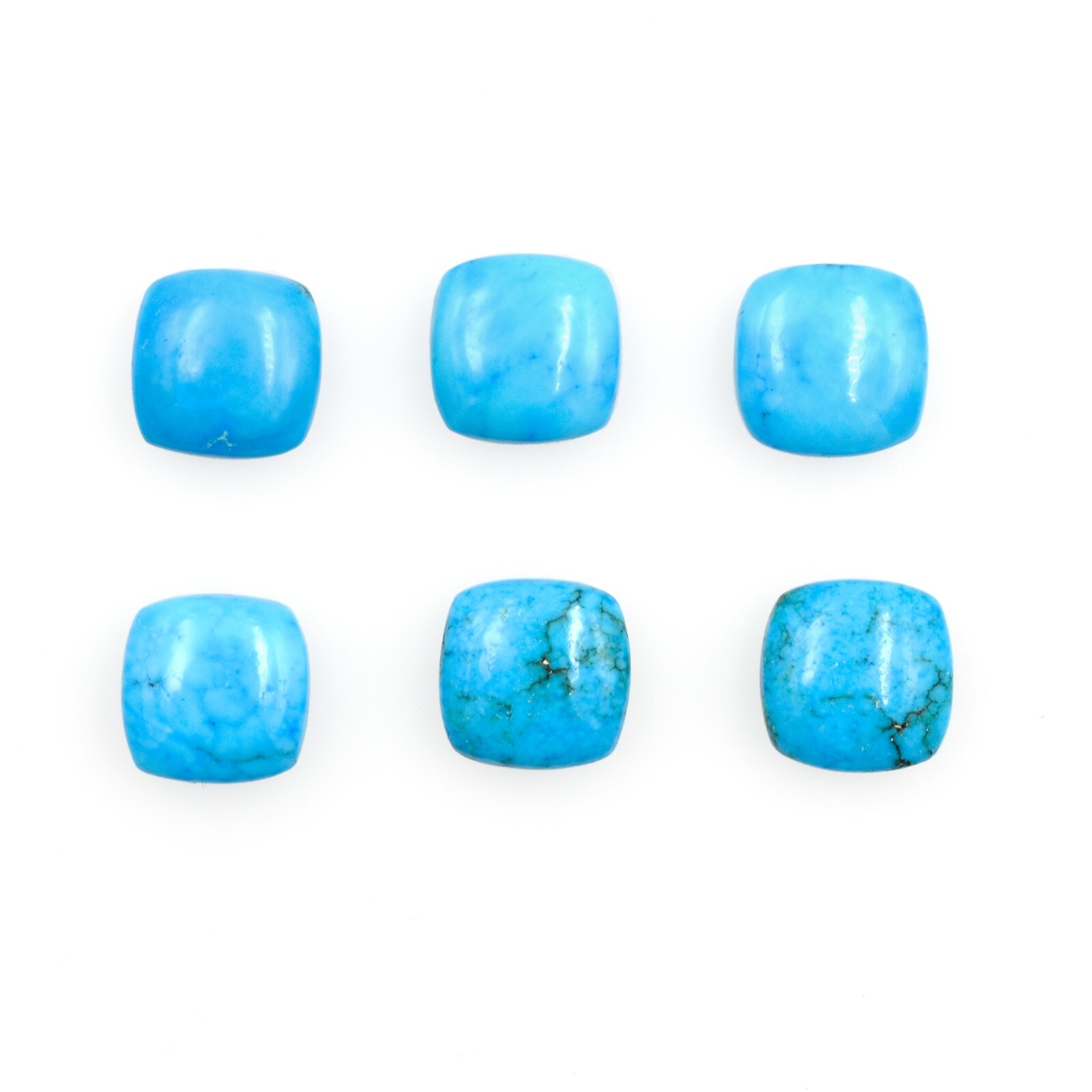 Natural Turquoise Trillion Shape Plain Smooth Loose Gemstone For Jewelry Making