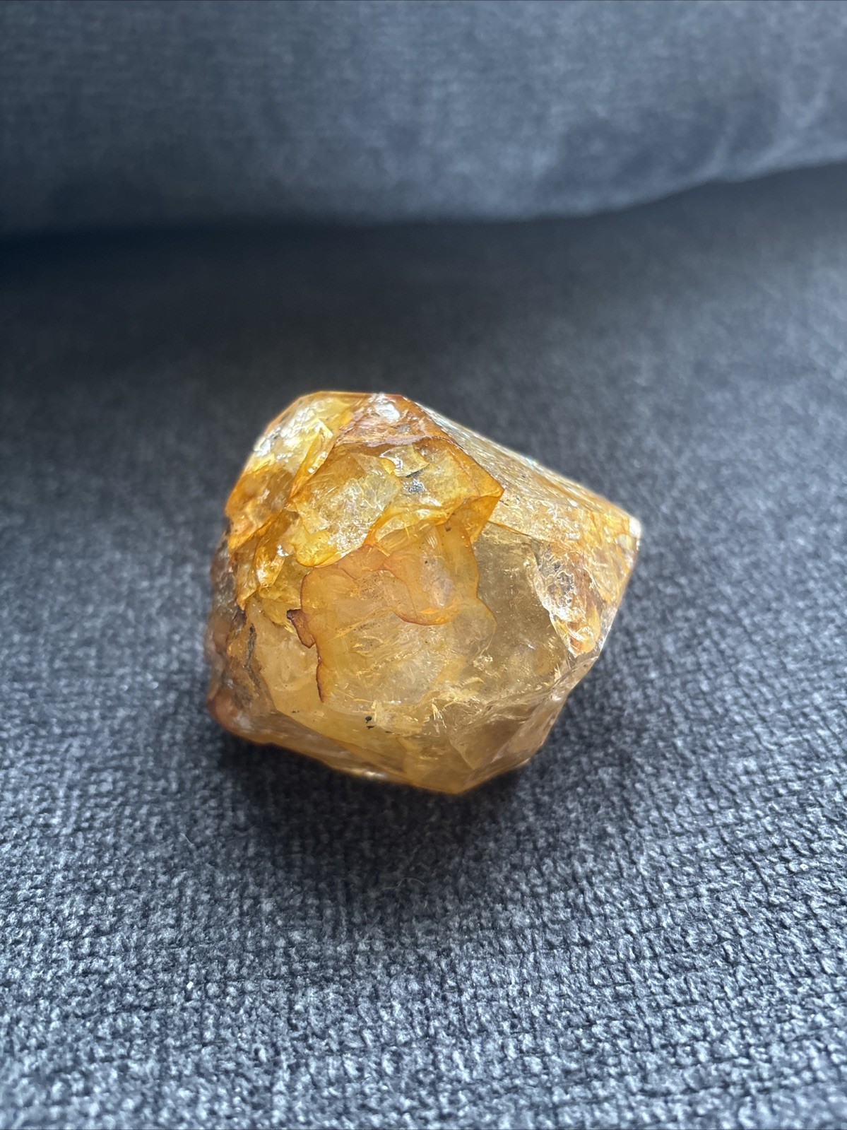 Herkimer Diamond Quartz Crystal “Golden Healer” 3in x 2.5in, 11.5oz