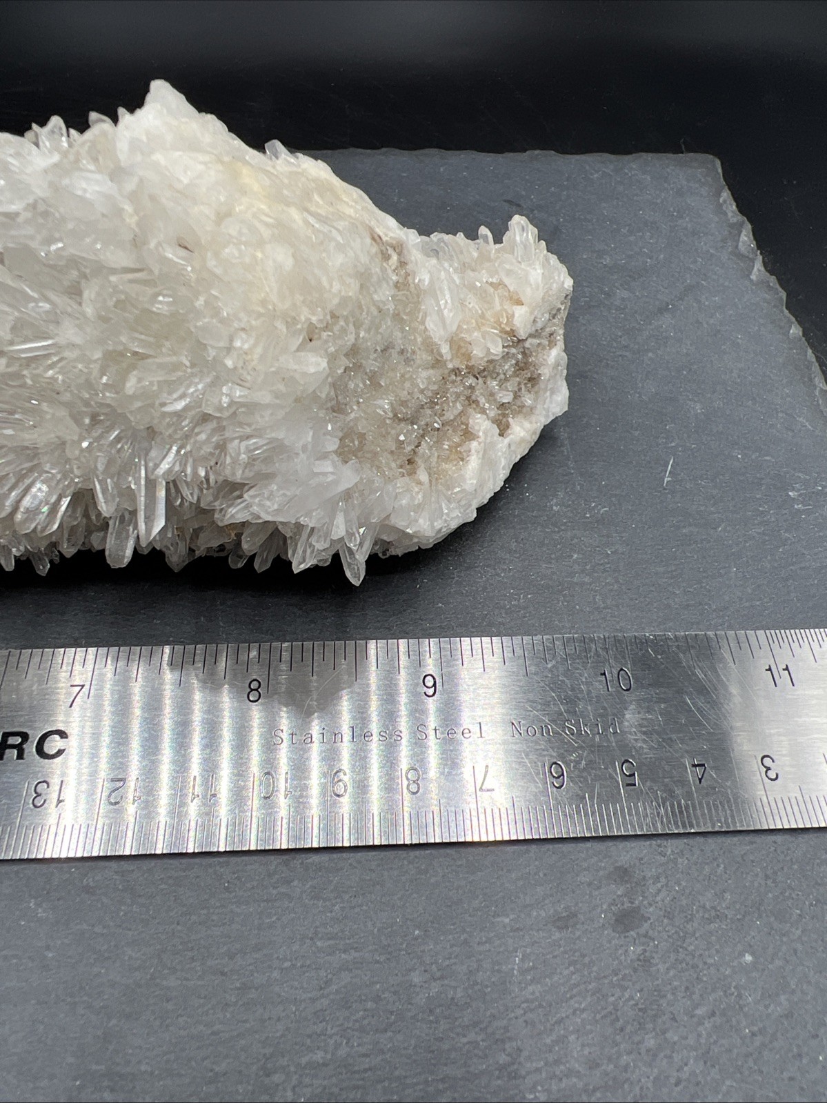 1.13 Lbs. Natural White Clear Quartz Crystal Cluster Rough Specimen