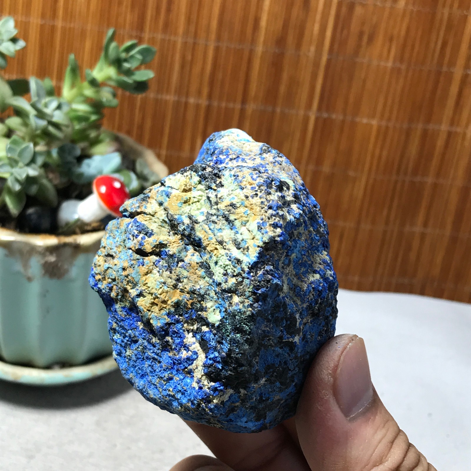 168g Natural Azurite/Malachite gemstone Rough original Crystal Specimen A6543
