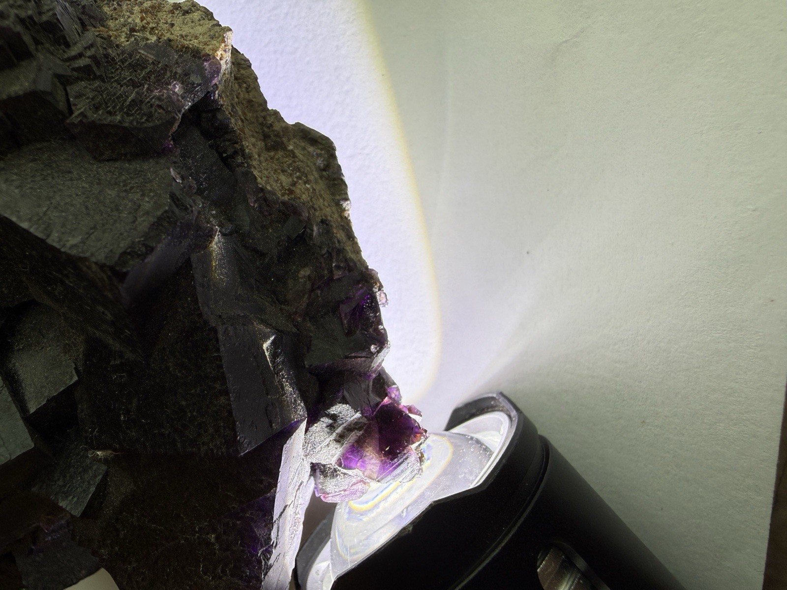 Large Purple Fluorite Crystal Cluster Natural Cubic Mineral Specimen 1.8 kg