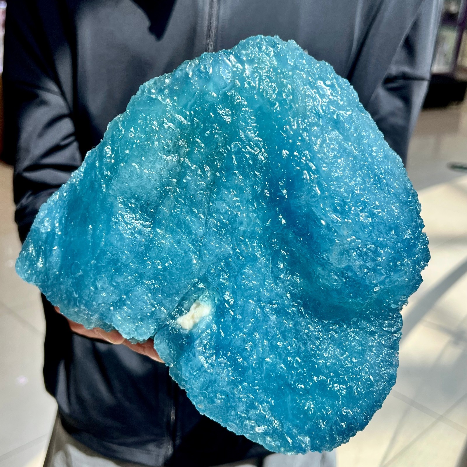 10LB pound natural aquamarine quartz crystal mineral sample for Reiki healing