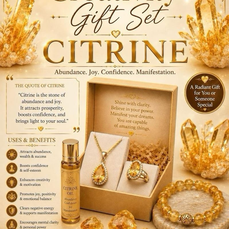 Natural Citrine Cluster Healing Crystals and Stones, Spiritual Meditation Gifts