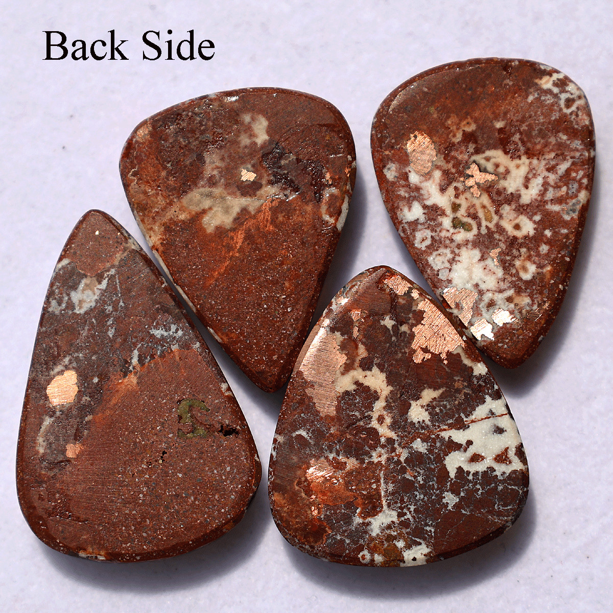 4 Pcs Natural Copper Dolomite Hi-Grade Collectible Teardrop Crystal Specimens