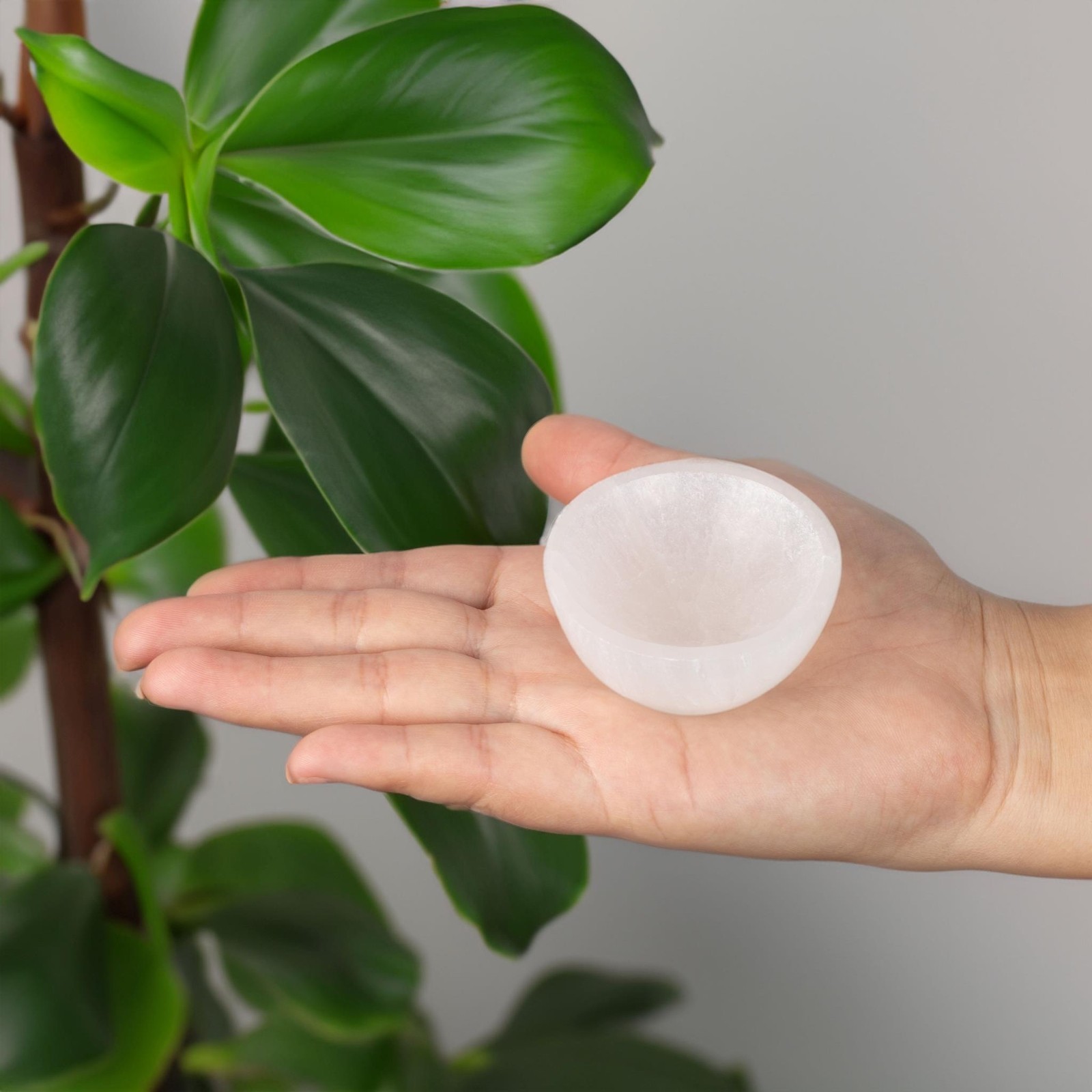 2.25″ Mini Selenite Bowl, Cleansing Selenite Crystal, Spiritual Gift & Decor