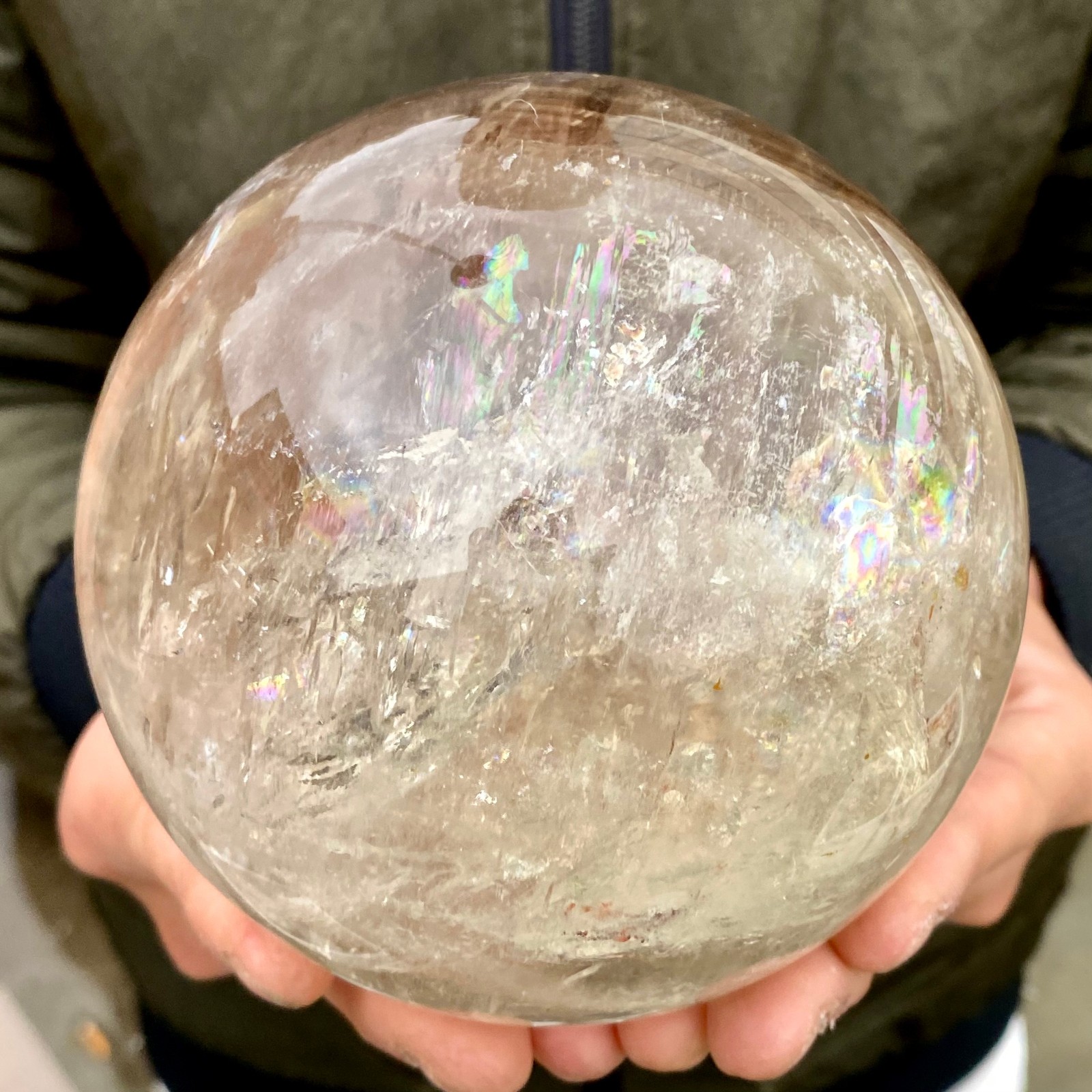 3.15LB Natural clear quartz sphere quartz crystal ball reiki Energy healing