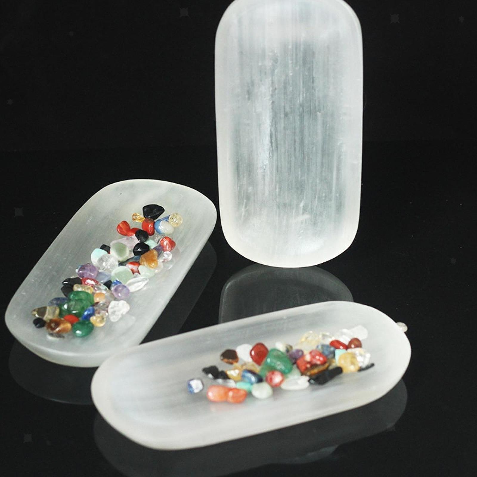 Selenite Crystal Bowl Cleaning Bowl Birthday Gift Centerpiece Table Decoration