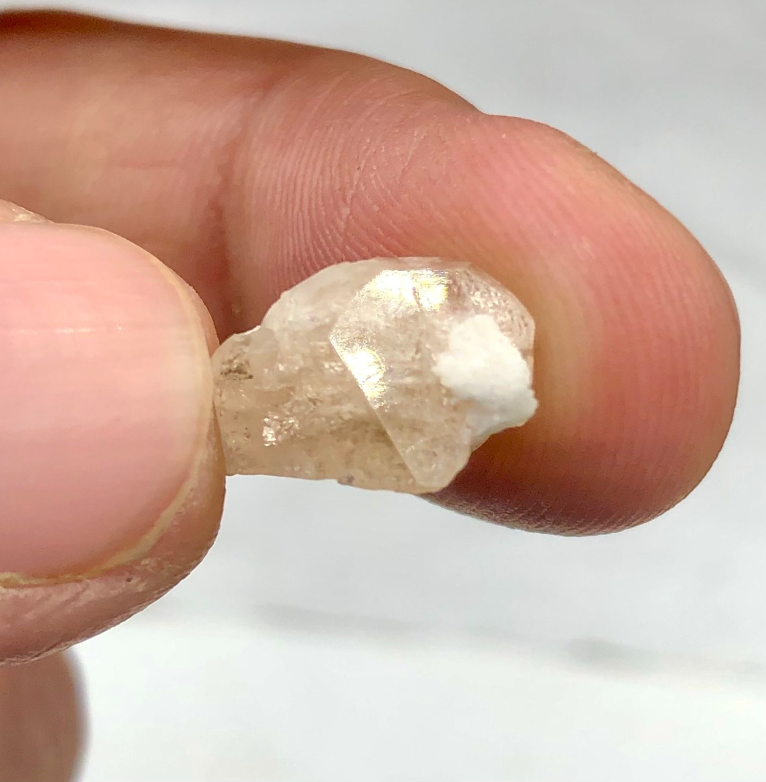 Morganite crystals lot natural mix Color terminated best quality @ skardu 10.00g