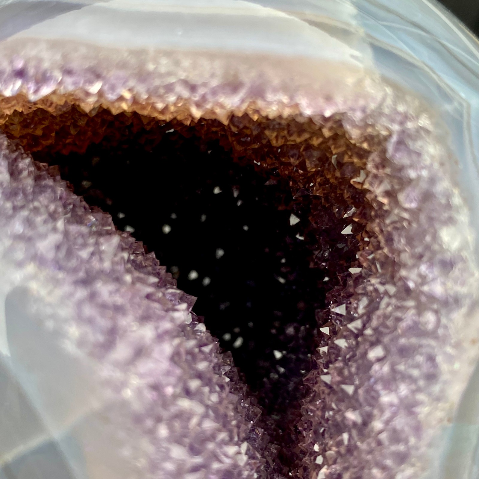 2.06LB Natural Amethyst Agate Ball Quartz Crystal Sphere reiki healing gem