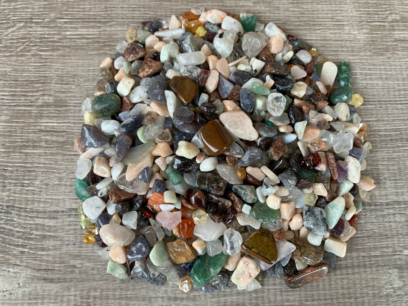 Tumbled Mix Semi Tumbled Gemstone Mini Chips 5 – 15 mm, Wholesale Bulk Lot