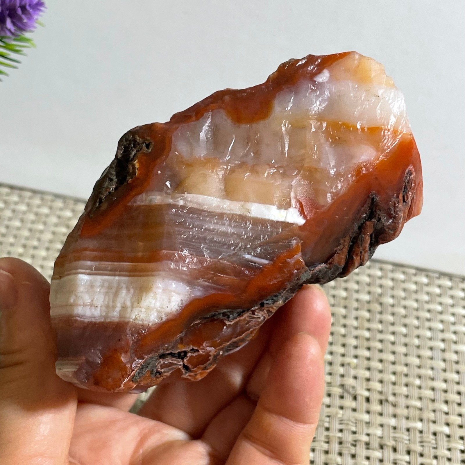 298g Raw Carnelian Stone Rough Red Agate Gemstone Mineral Specimen