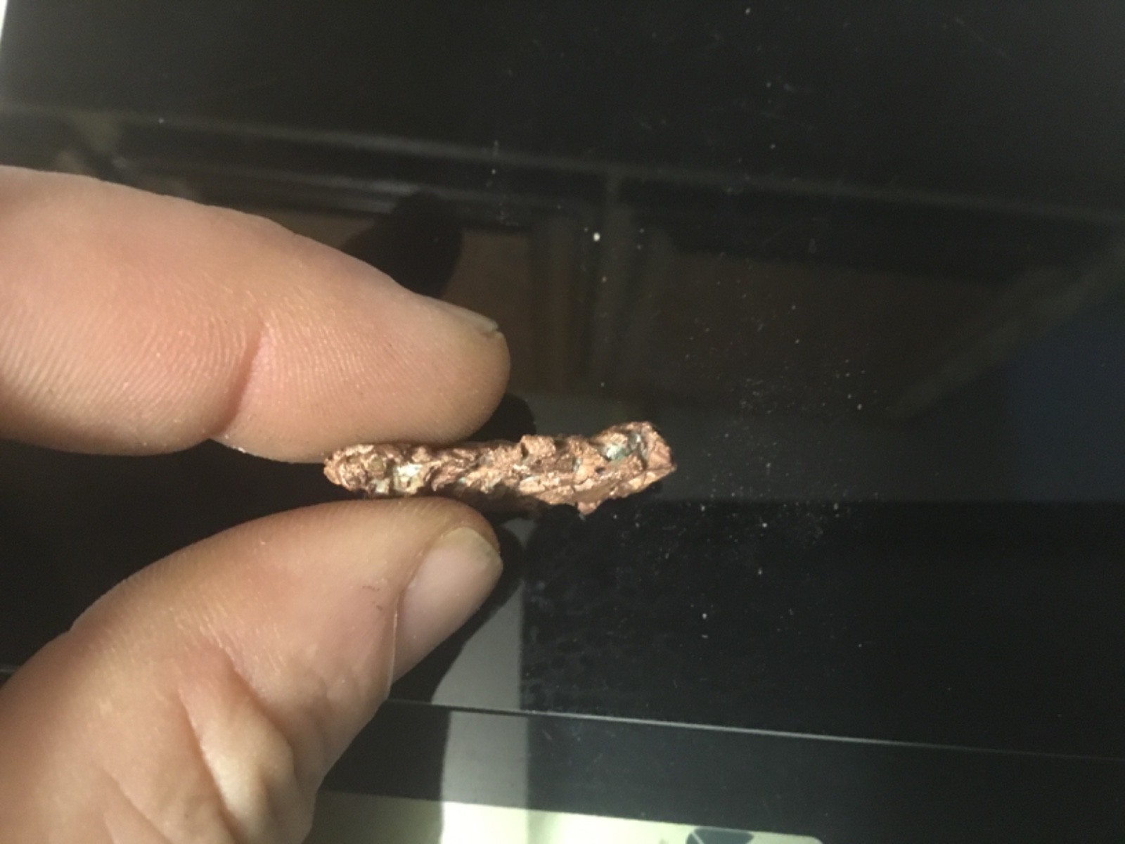 Native Copper Silver Halfbreed Specimen. Minnesota Mine Rockland, MI 12 grams