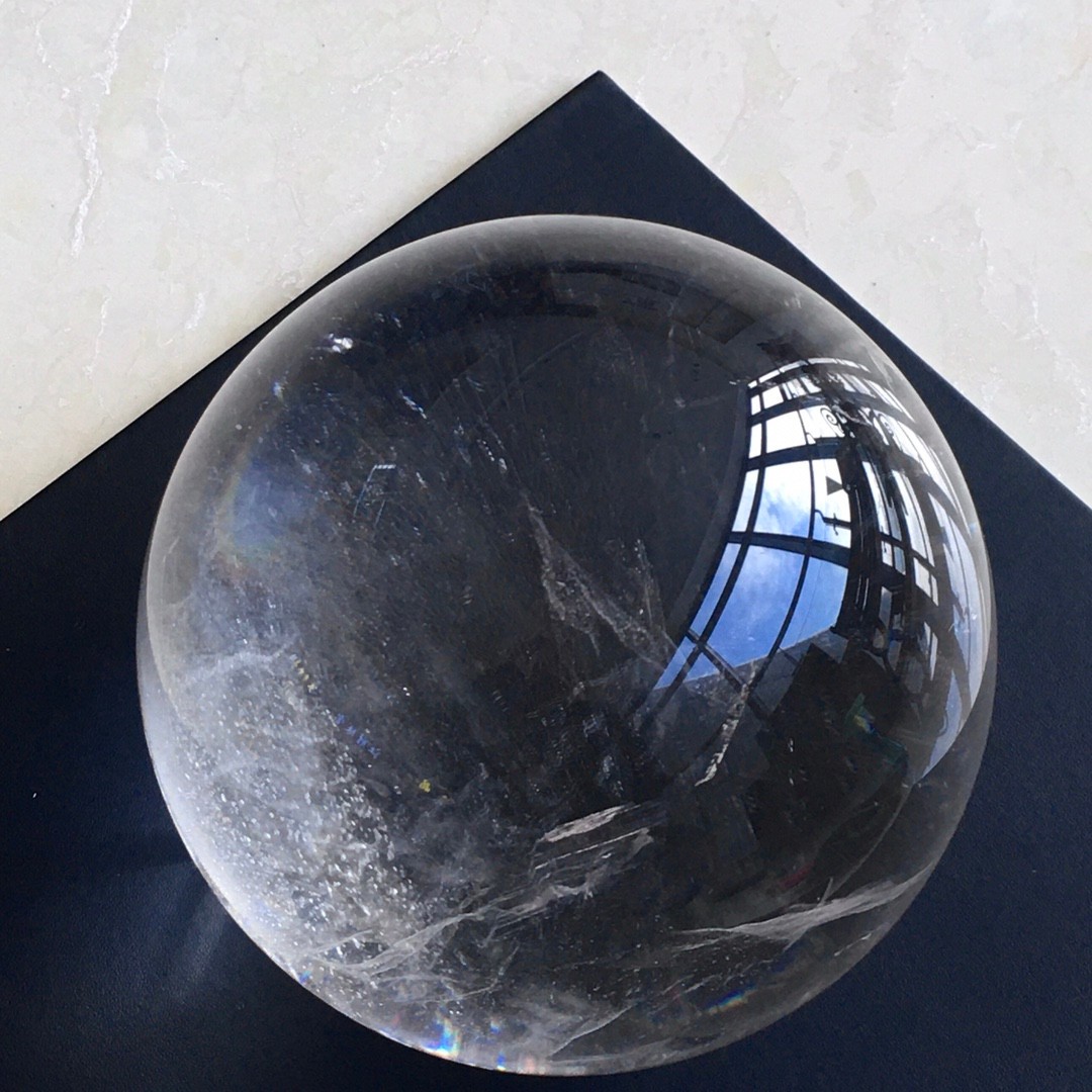 14LB Natural Clear Quartz Sphere Large Crystal Ball Reiki Healing