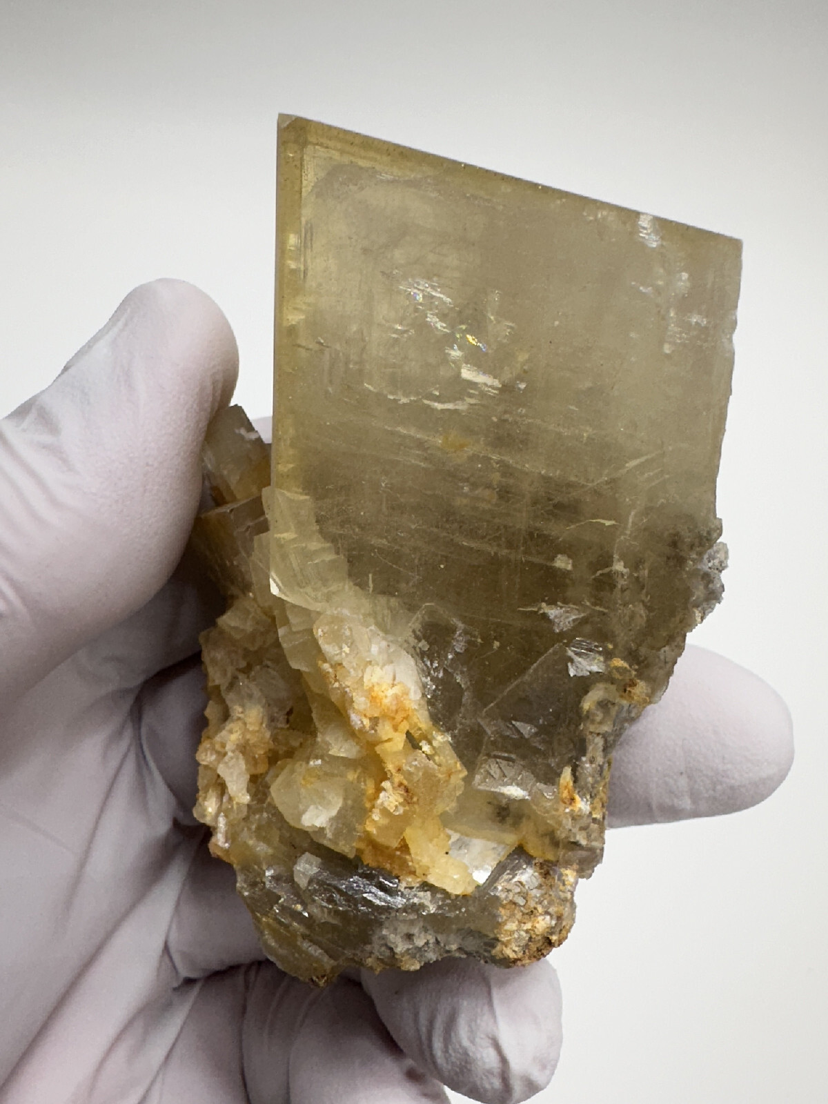 New Find__Large Very Rare Phantom Barite Crystal Specimen___Linwood Mine, Iowa