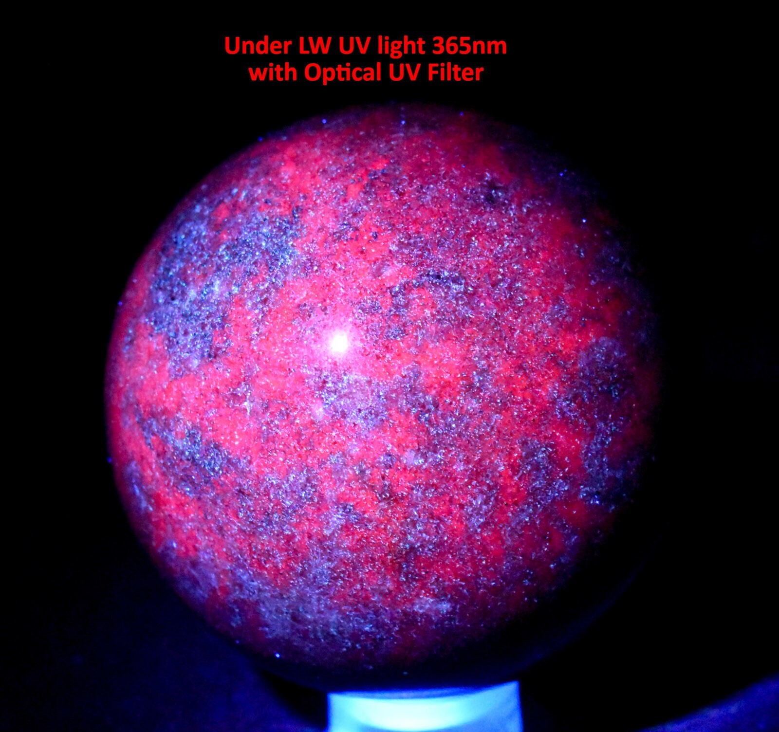 49mm Ruby Kyanite Sphere Polished Natural Gemstone Crystla Mineral Ball – India
