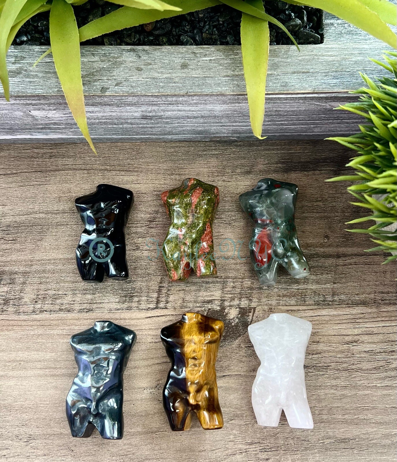 Wholesale lot 6 PCs 2.4” Natural Mix Crystal Male Model Healing Energy