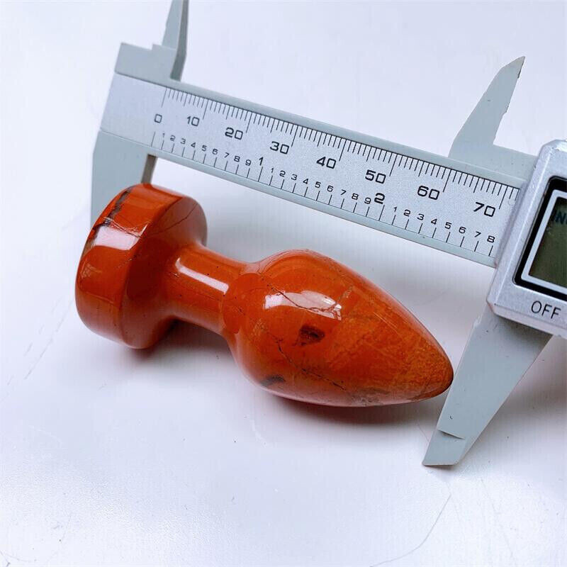 Natural red jasper Quartz Crystal Massage Stick Penis Wand Reiki Yoni Gift decor
