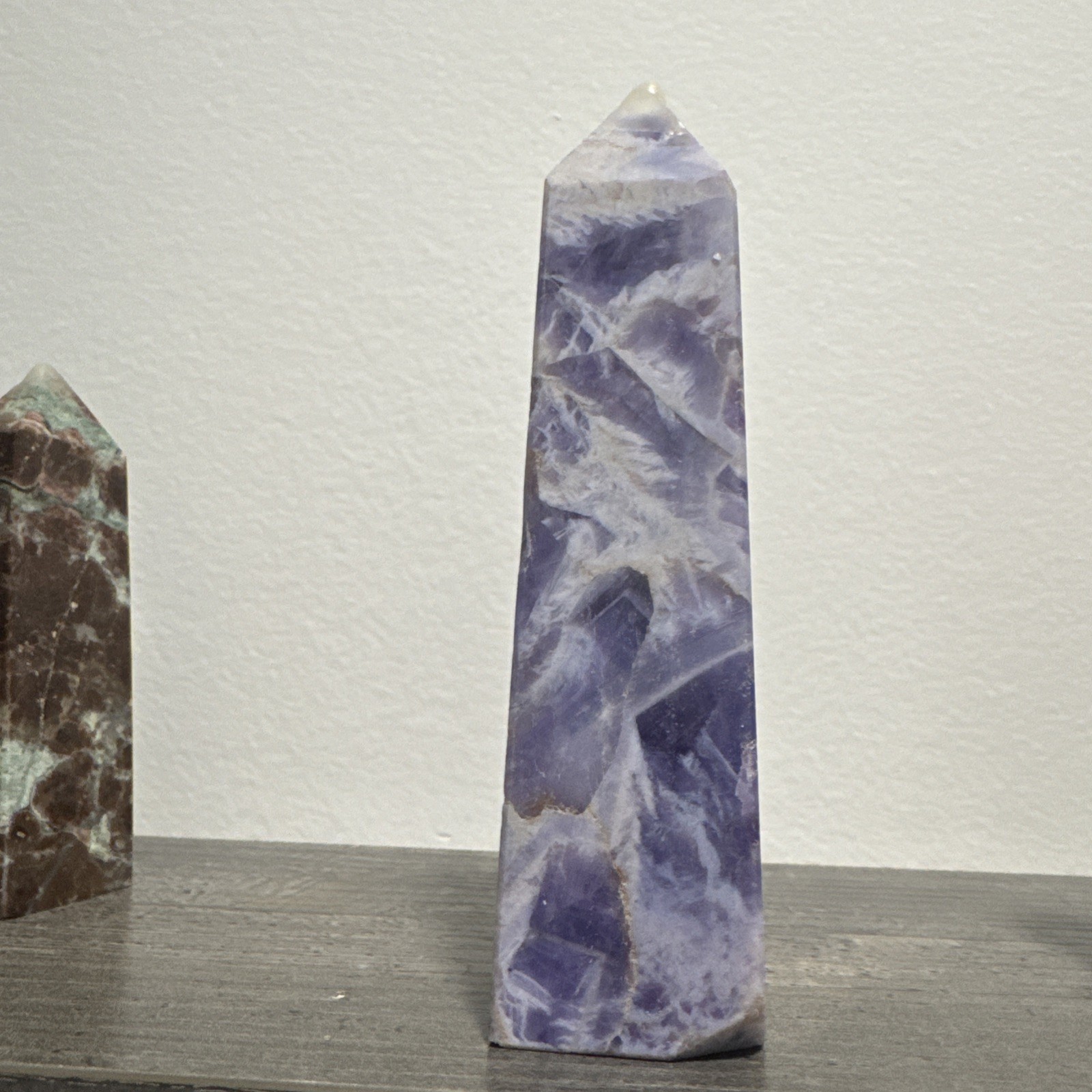 Various Materials Crystal Tower Set Of Six 3”-4.75”