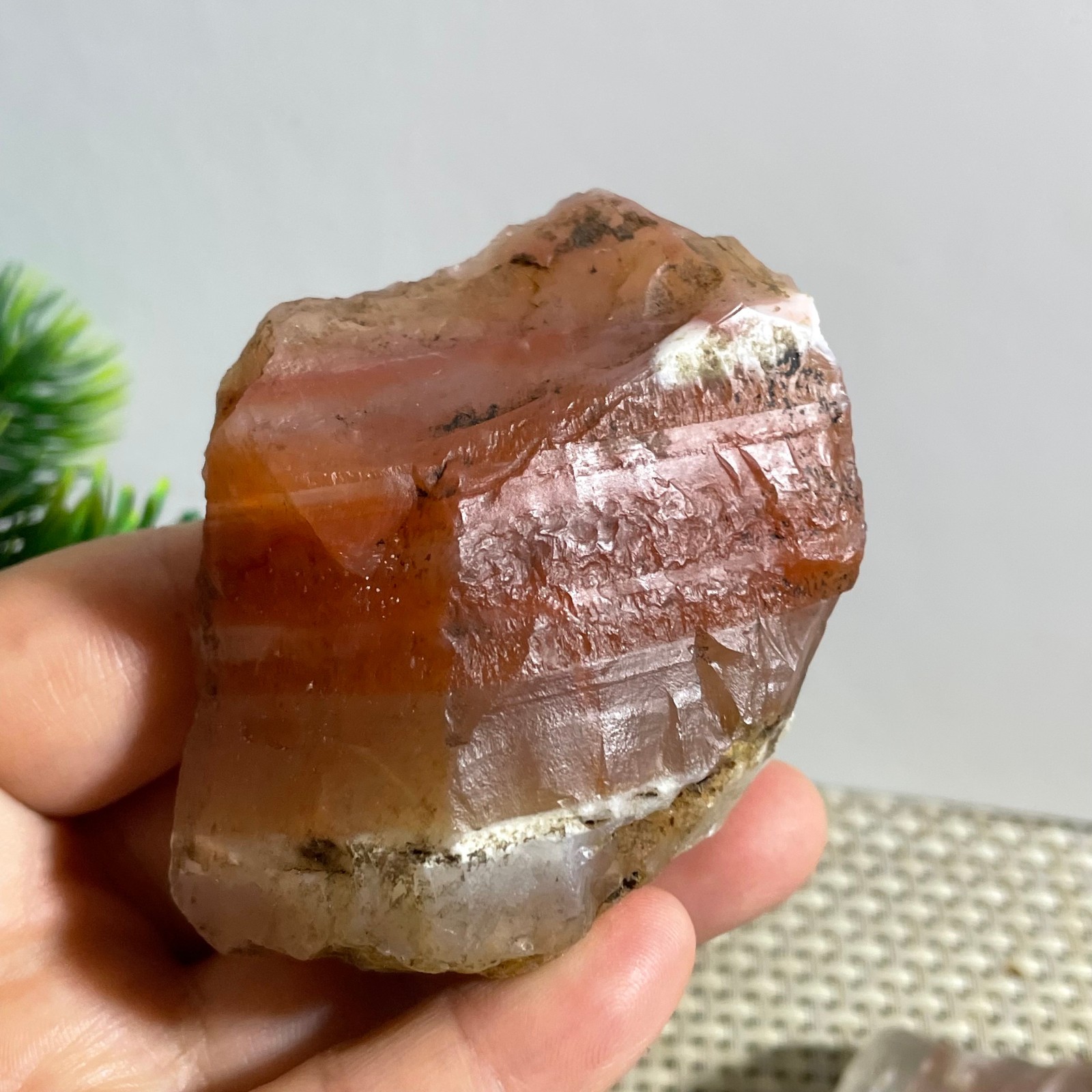 138g Raw Carnelian Stone Rough Red Gemstone Mineral Specimen