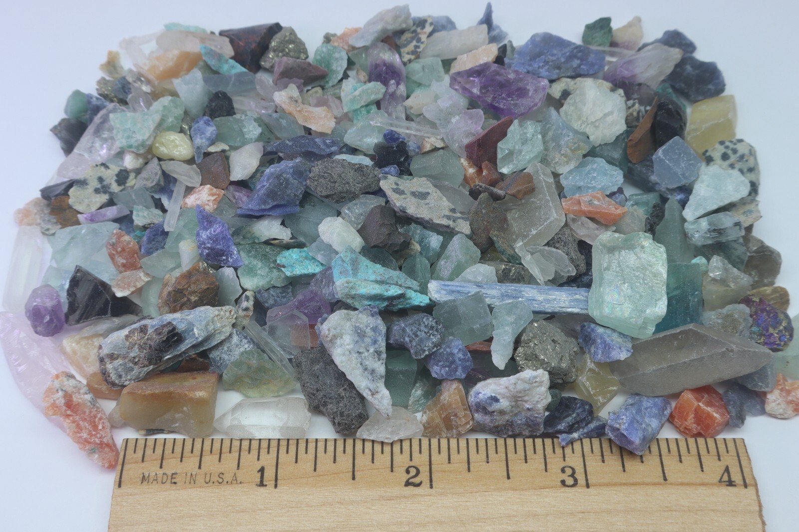 Micro Crafters 1/4 Lb Lot Natural Crystals Mineral Specimens Mixed Gemstones