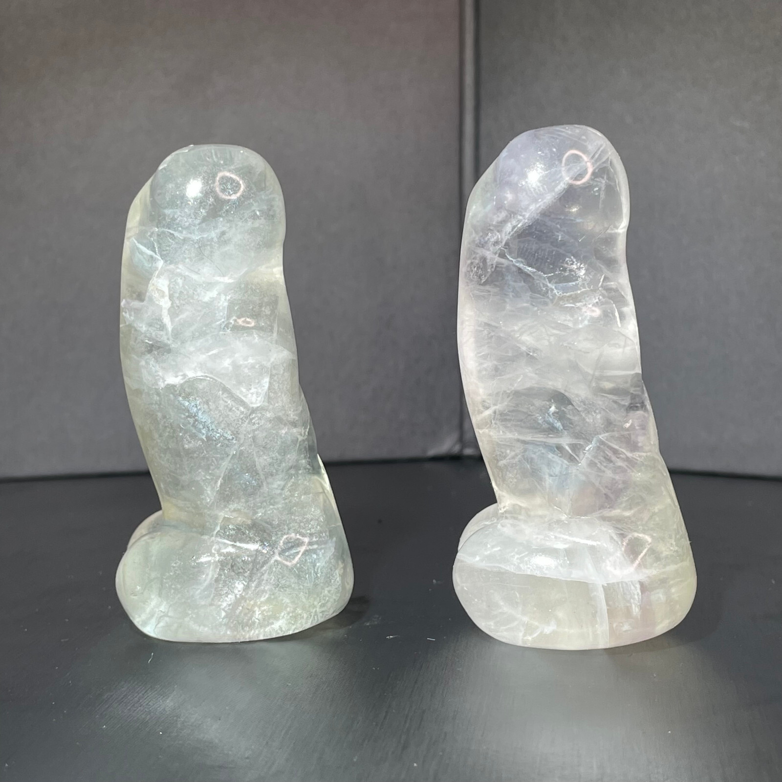 264g natural fluorite Crystal Male reproductive organs Amulet Pendant