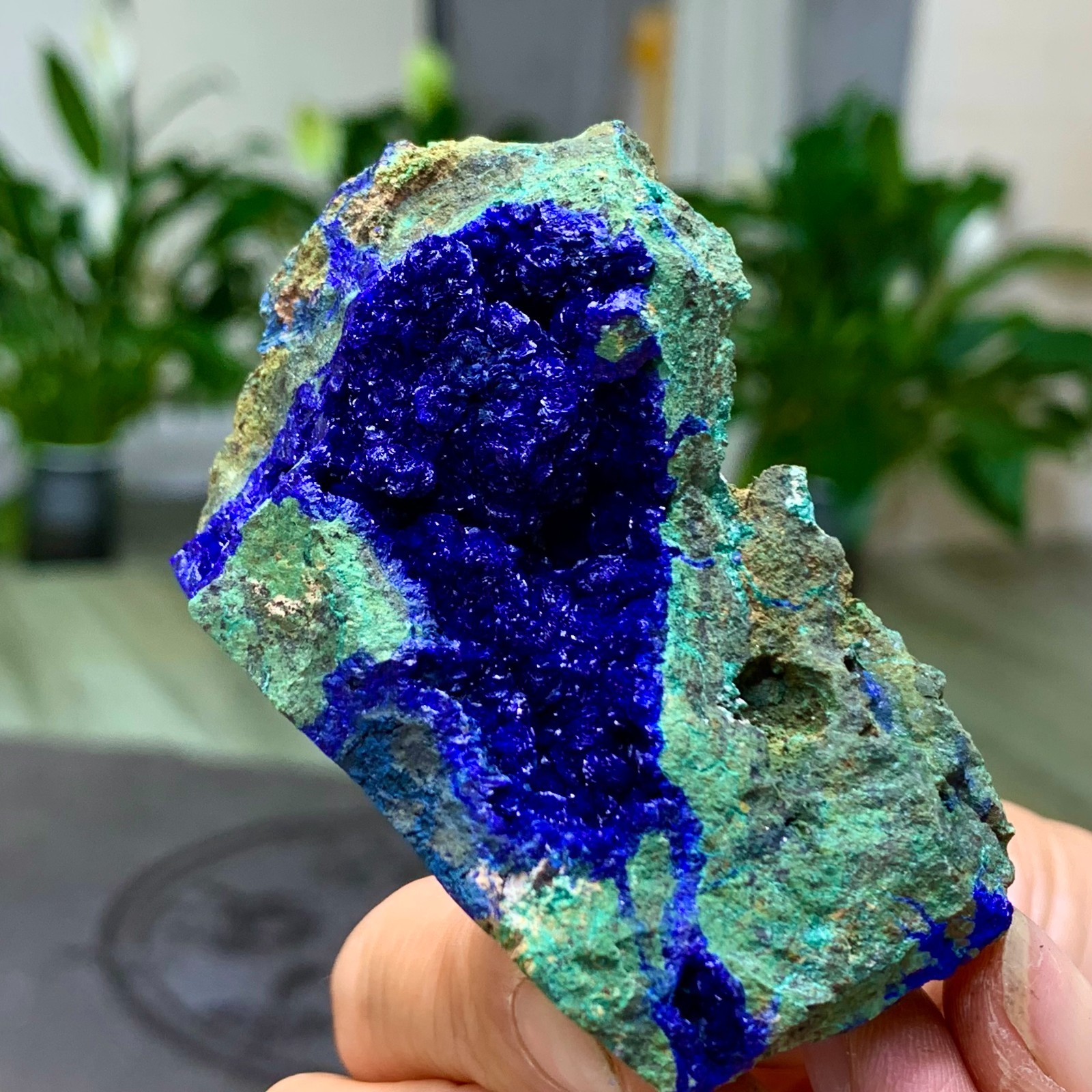 101G BEST Natural Azurite/Malachite crystal minerals specimens