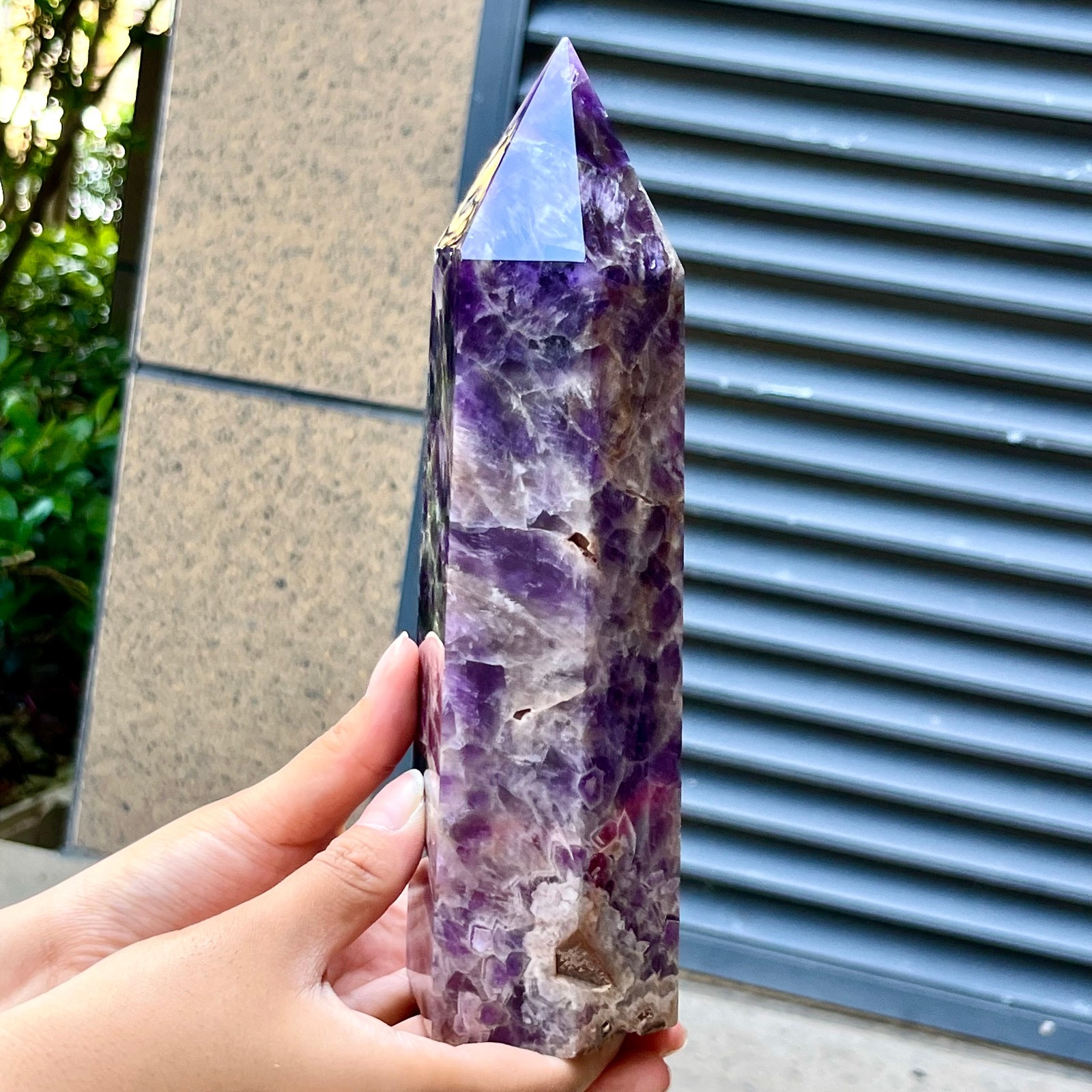 Premium Amethyst Crystal Tower Natural Purple Polished Point 2.8 lb