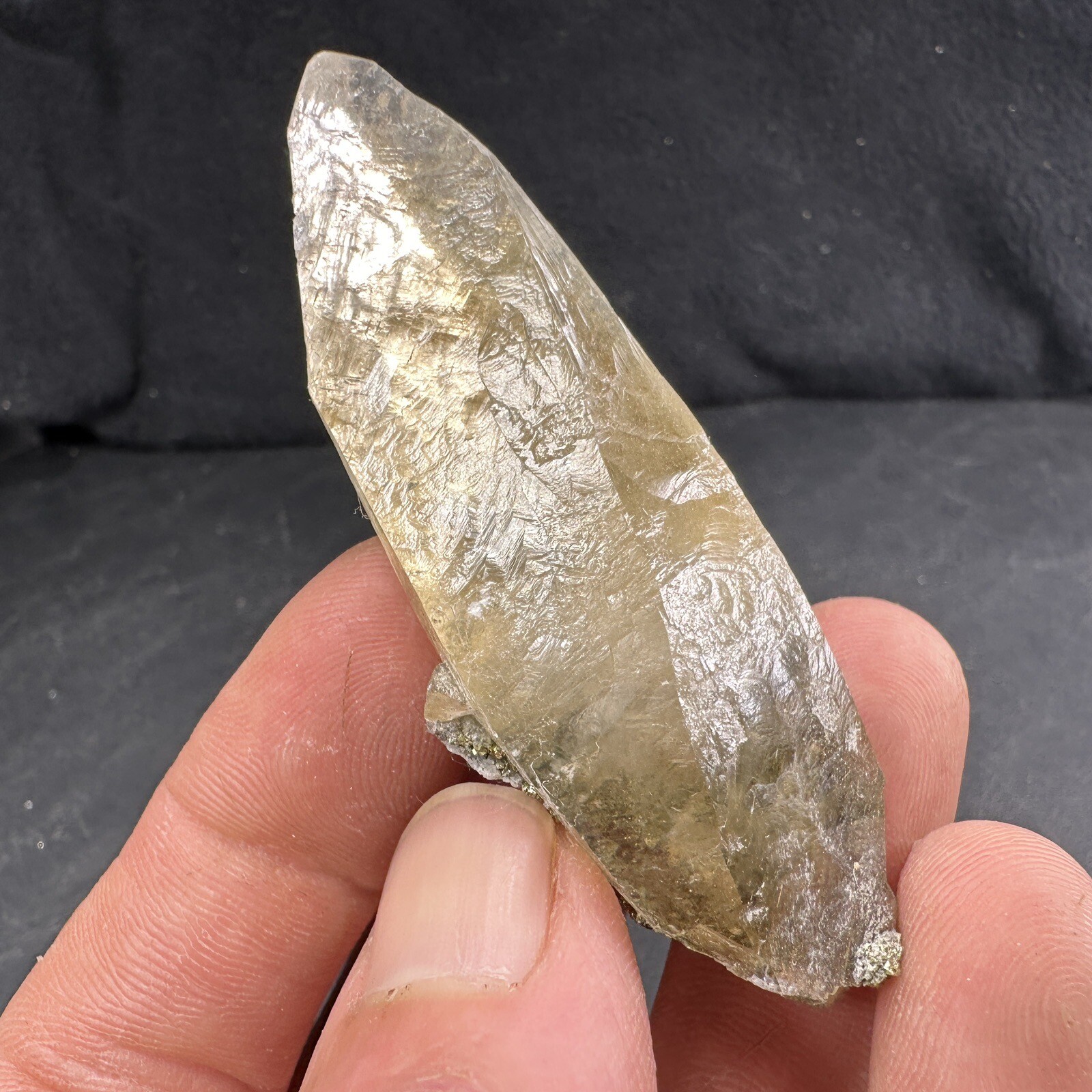 Calcite Crystal on Chalcopyrite Dolomite Matrix / Missouri