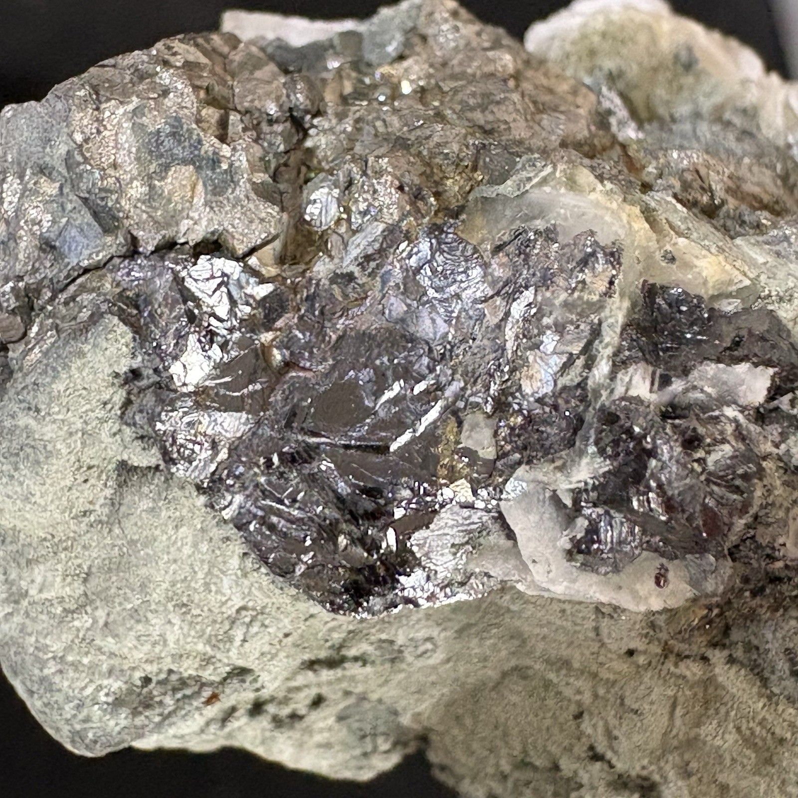 Inner Mongolia Calcite Arsenopyrite Association – Metallic Crystal Raw Specimen