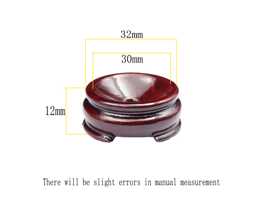 20pcs Wood Display Stand For 20-60MM Crystal Ball Sphere Globe Stone Holder Egg