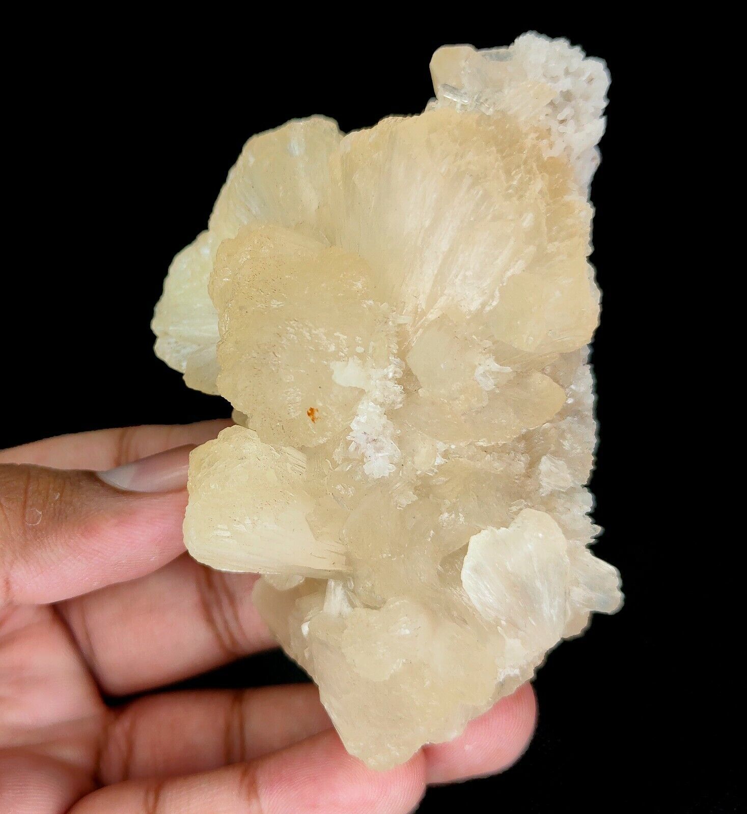 205g Natural Stilbite Cluster Mineral Specimen – India