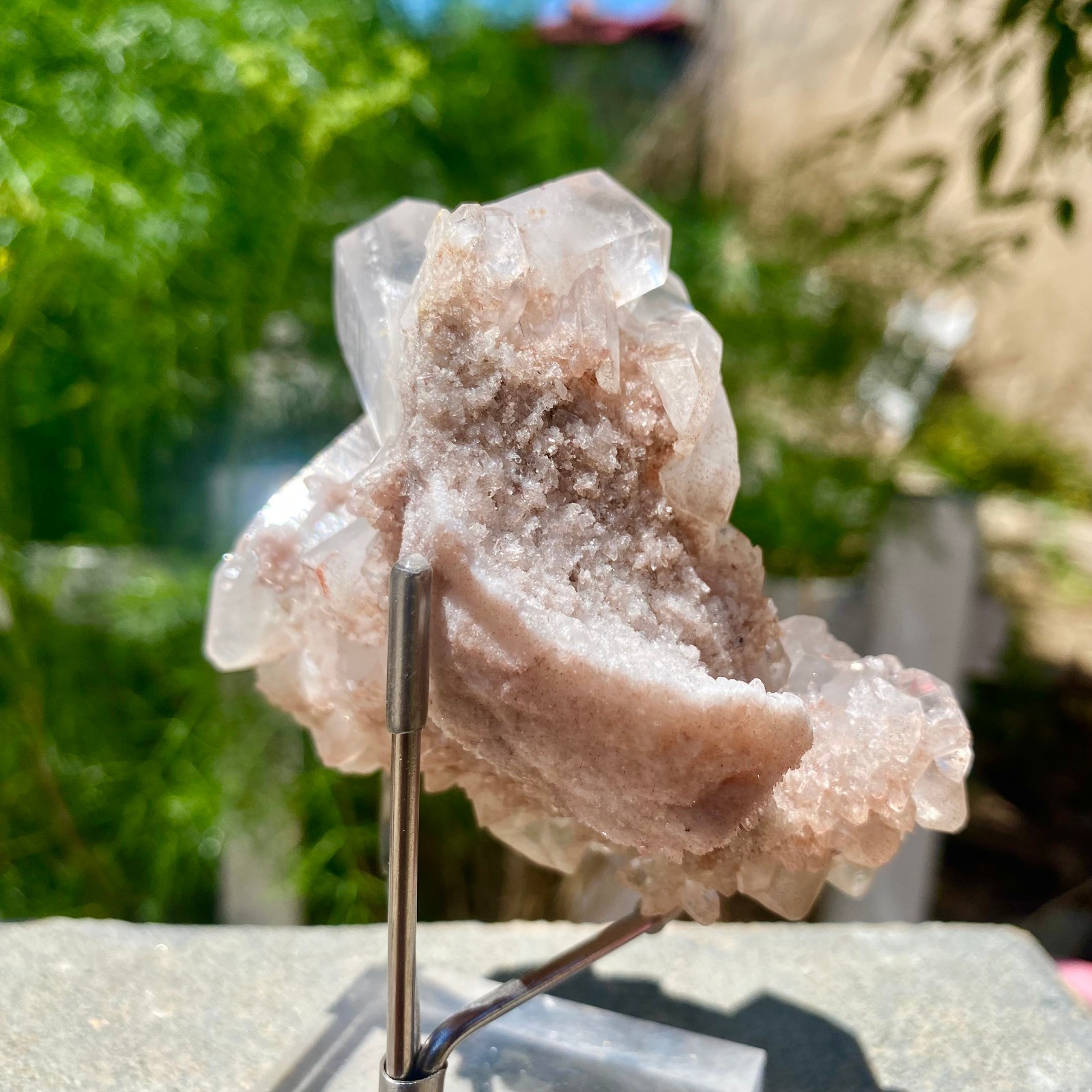 249G Natural Clear White Crystal Quartz Cluster Energy Healing Specimen