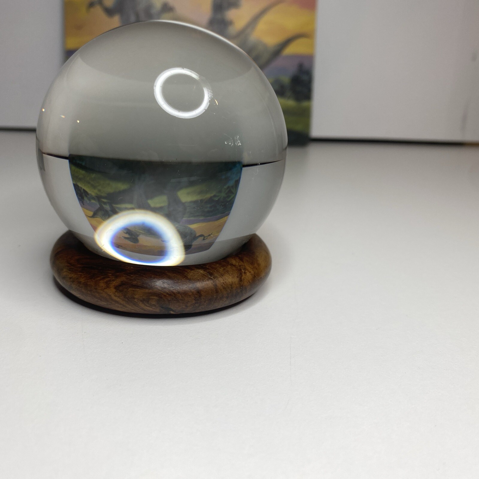 Round 3 Inch Crystal Glass Ball Lens Sphere Photo Photography Decoration USA