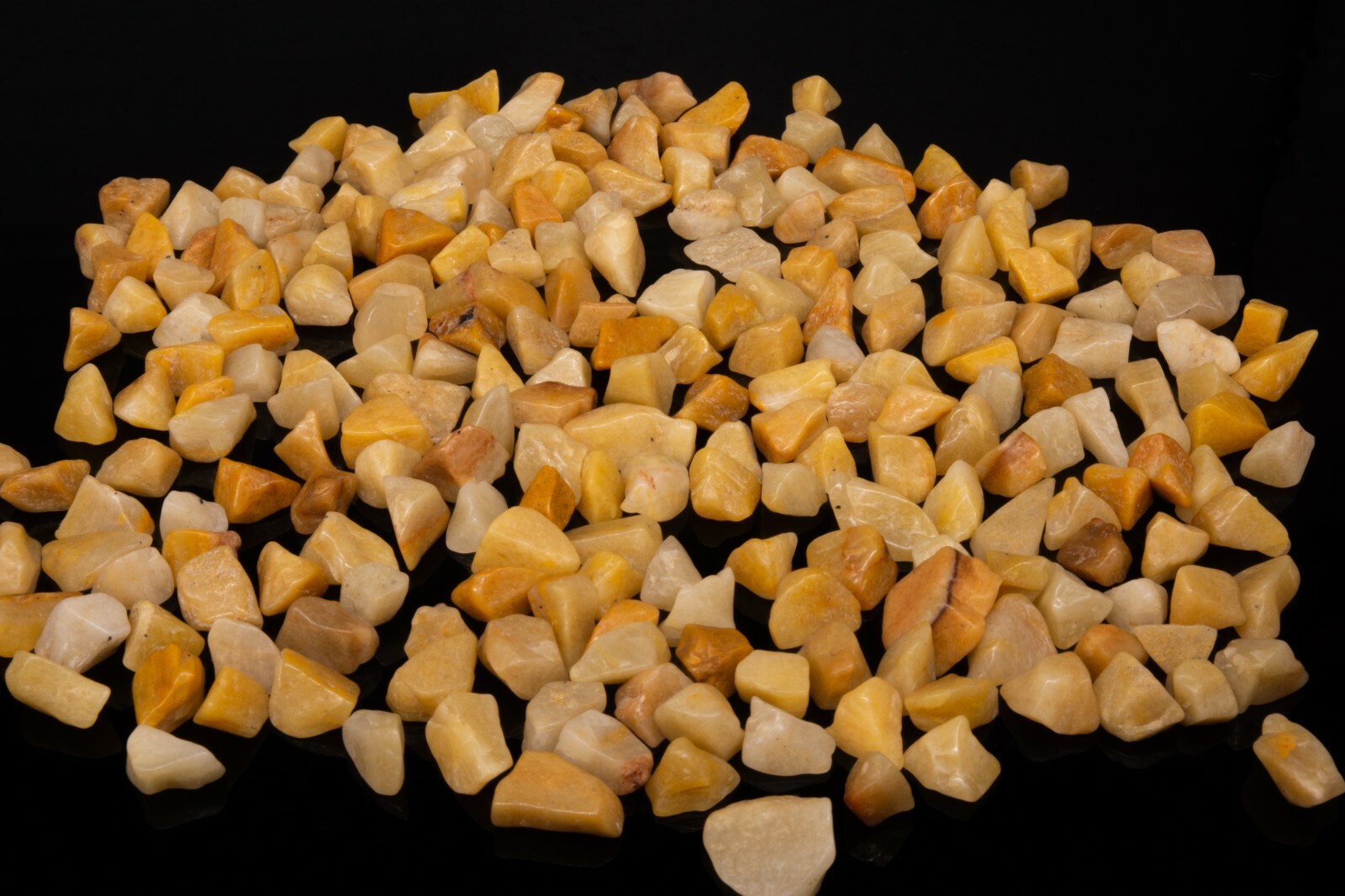 Grade AAA 100% Natural Tumbled Yellow Aventurine 9mm to 12mm