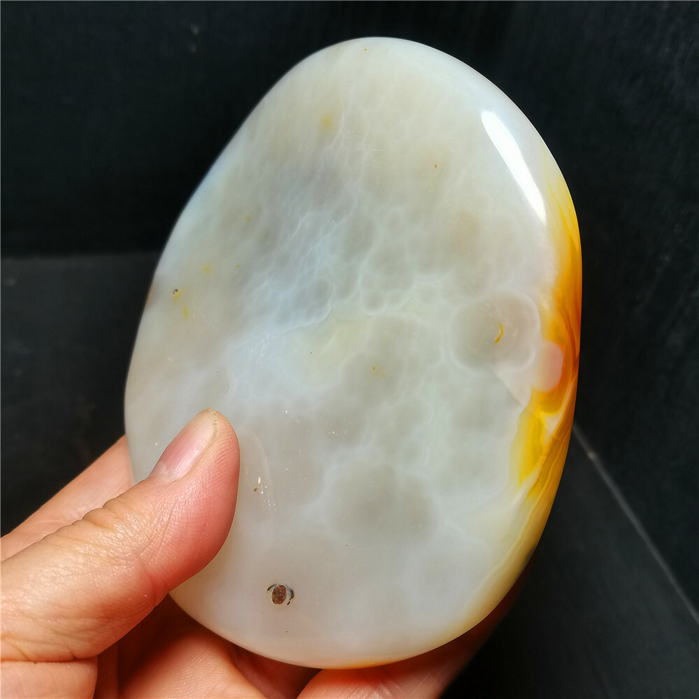 TOP 384 G Natural Polished Aquatic Plants Agate Crystal Madagascar BY384