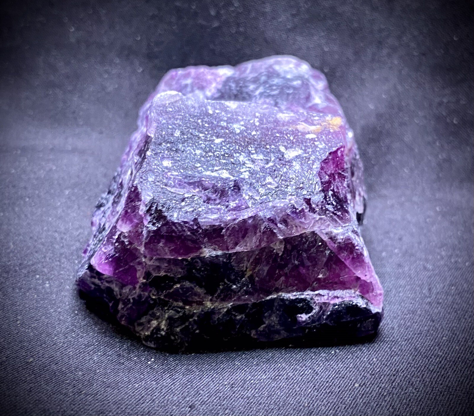 Natural Dark Purple Fluorite Specimen