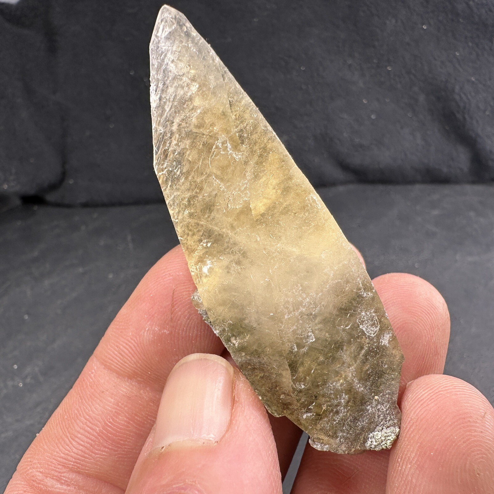Calcite Crystal on Chalcopyrite Dolomite Matrix / Missouri