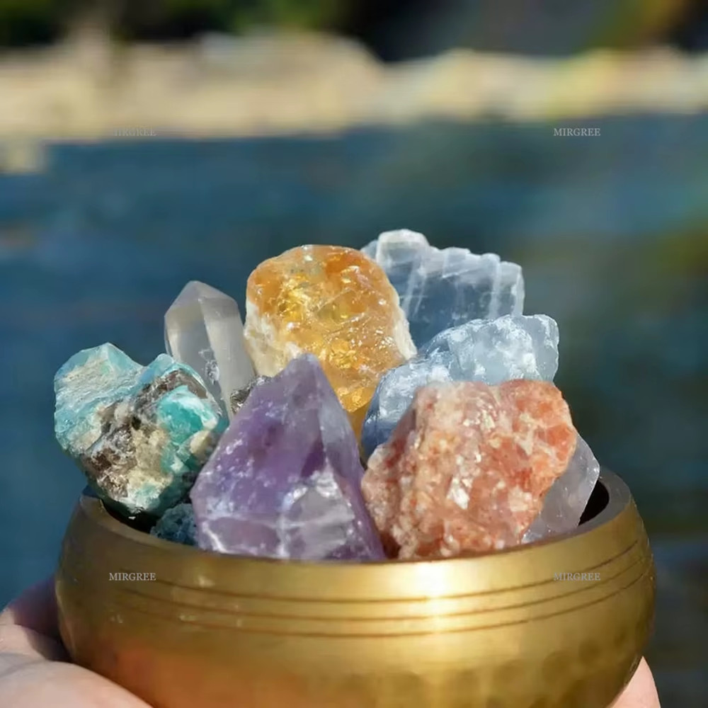 50/100/150/200/300g Healing Stone Set Natural Rough Chakra Stones Accessory NEW