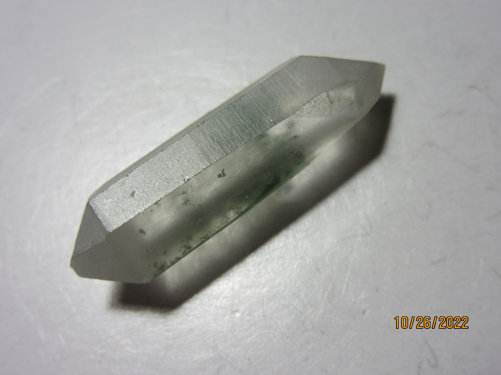 Chlorite DBL Term. Quartz Crystal Healer 1 3/8 Inch Collectible Reiki CDTQC-1